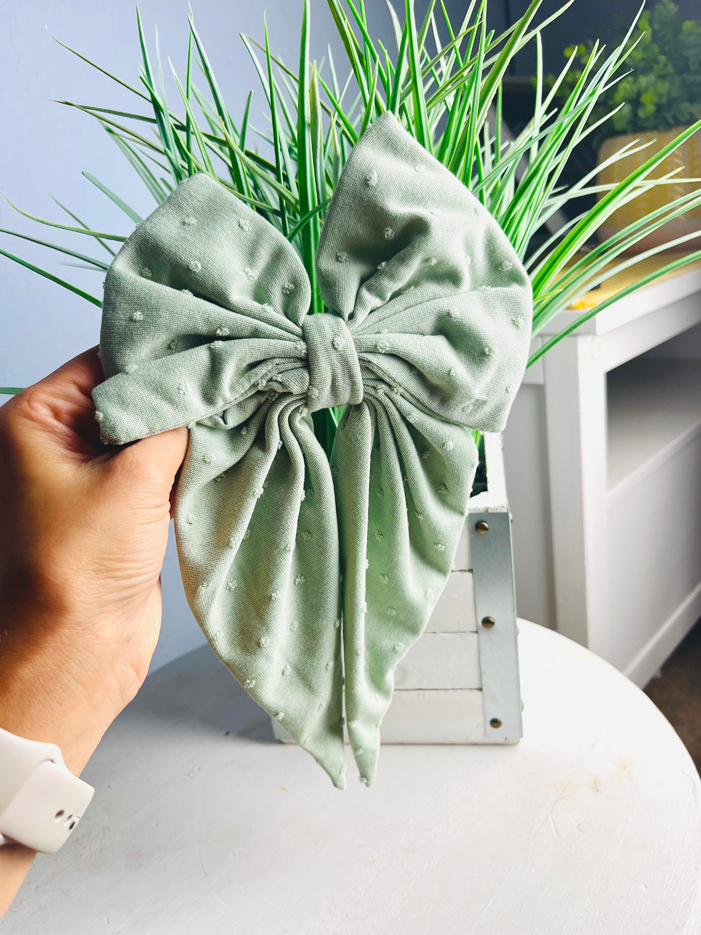 My hair Bow Sage