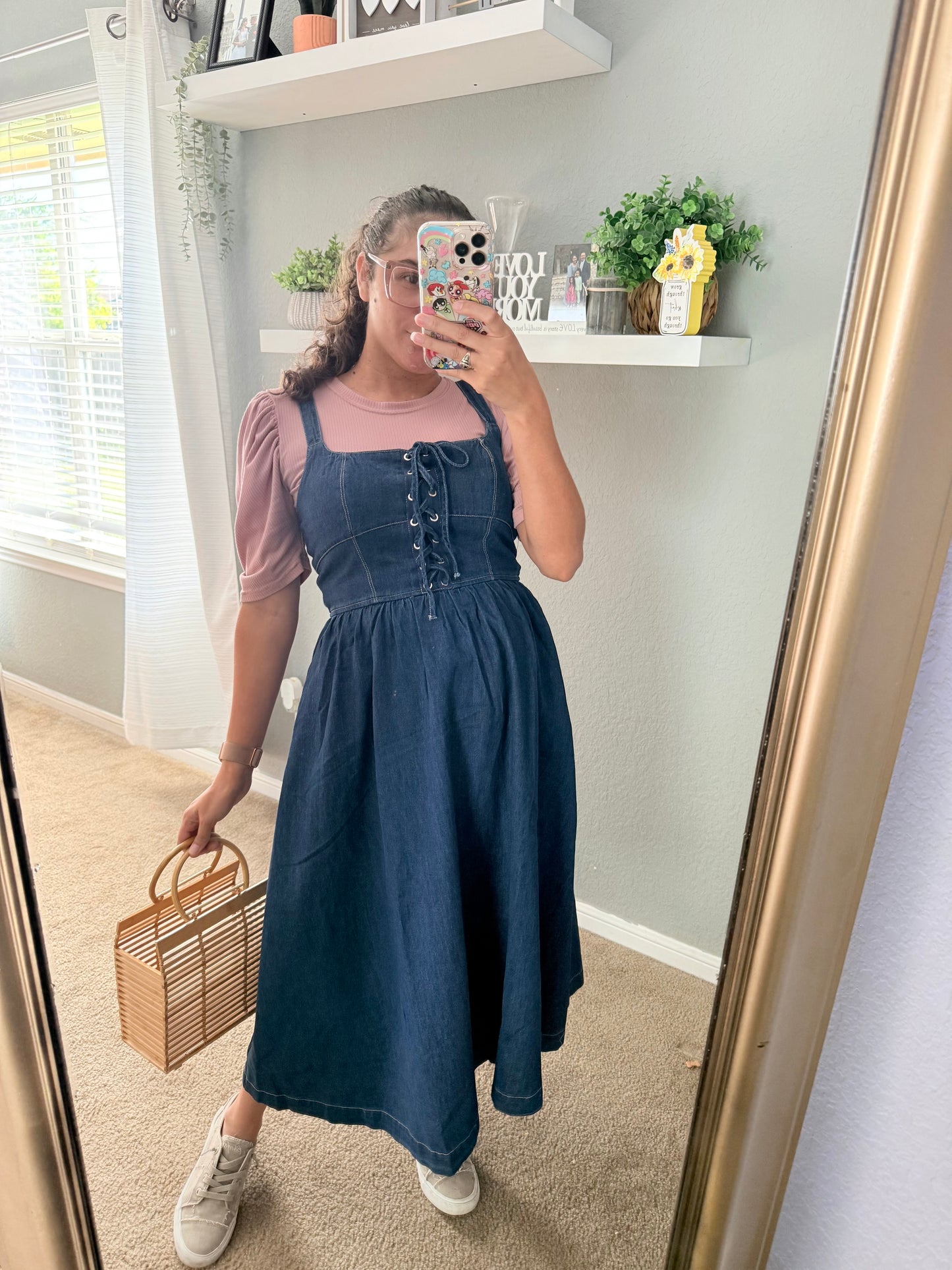 Bow Jumper Denim