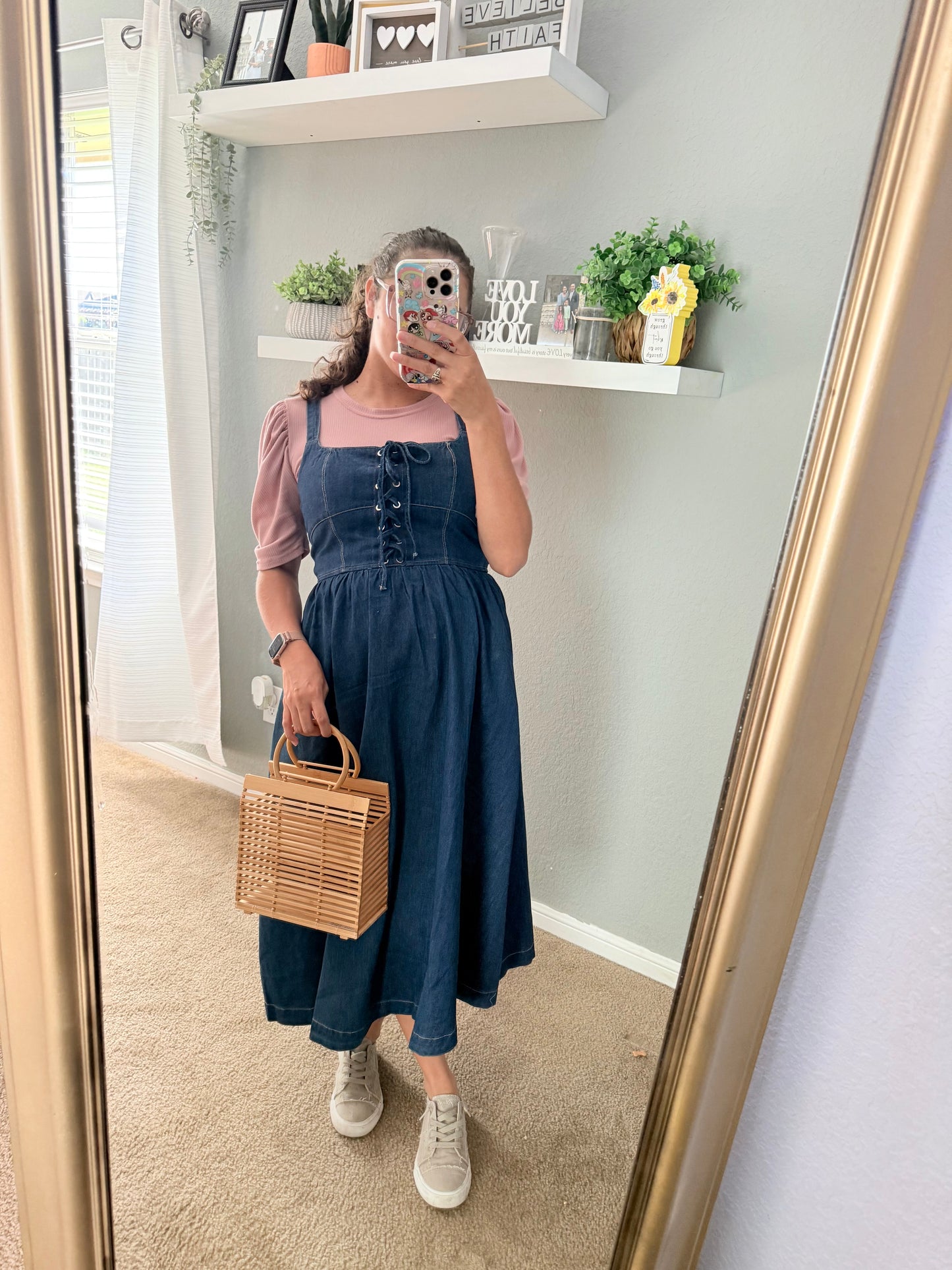 Bow Jumper Denim