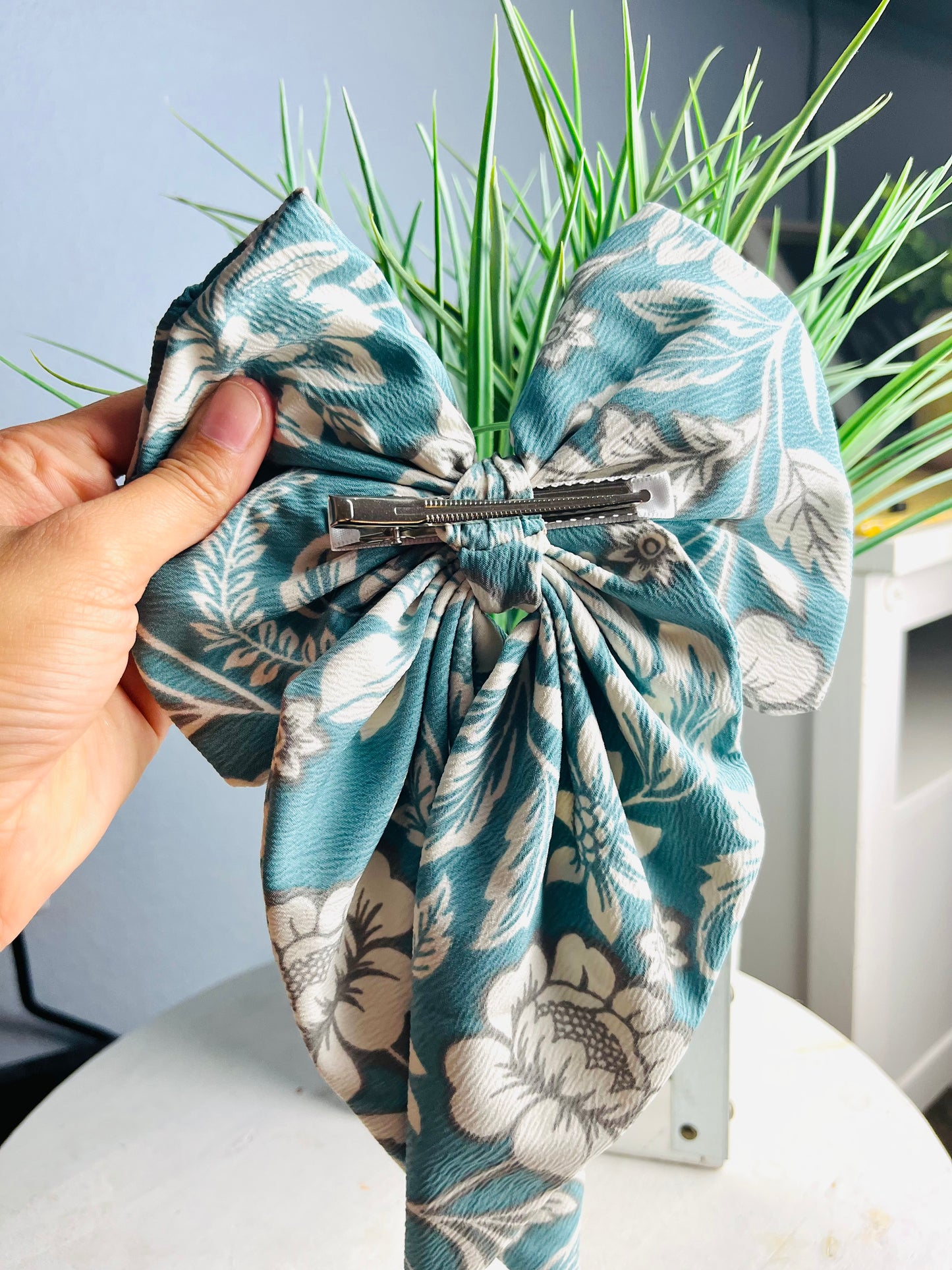 My hair Bow Flower Green