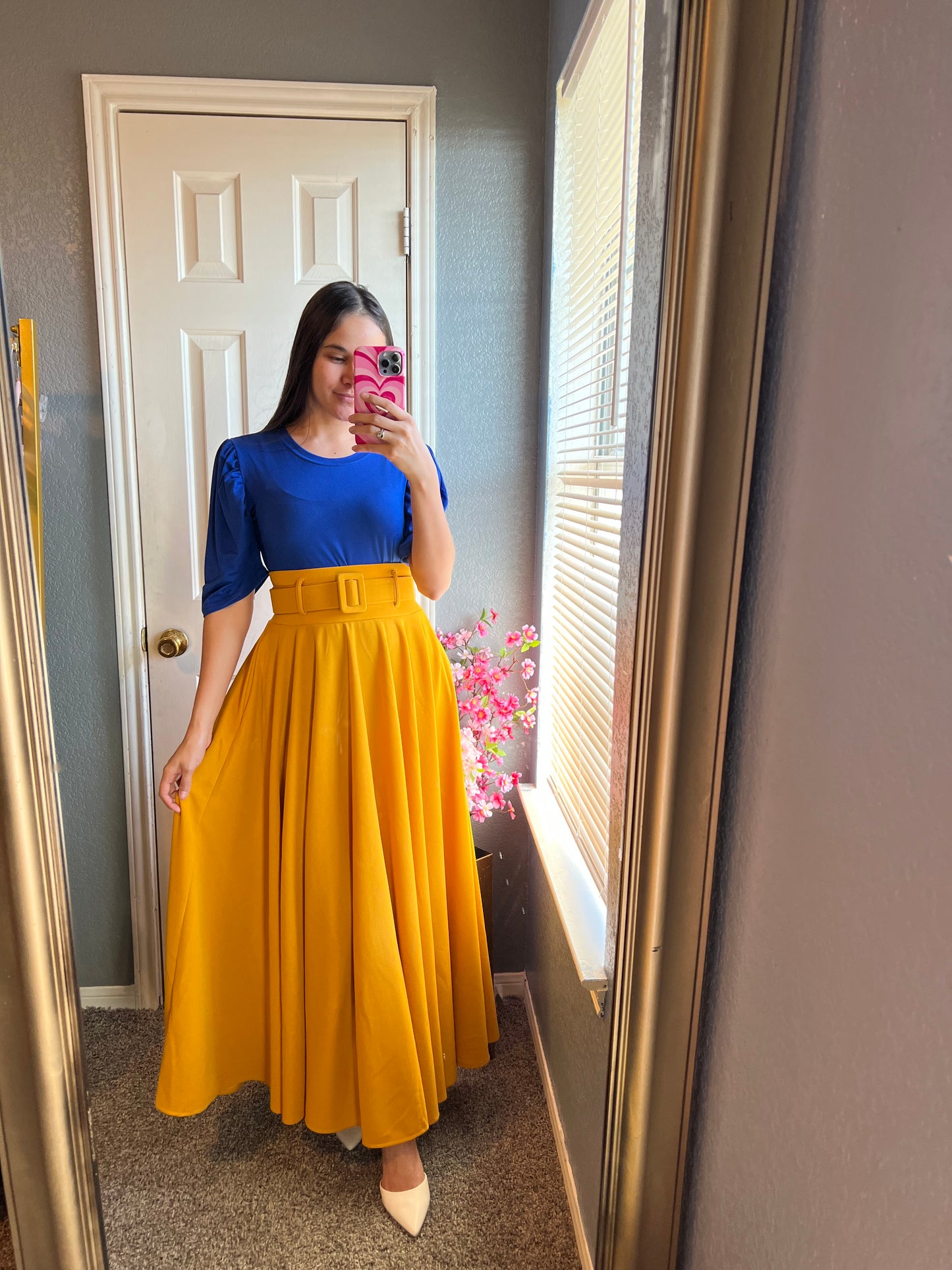 Faithful Maxi Skirt  Mostaza