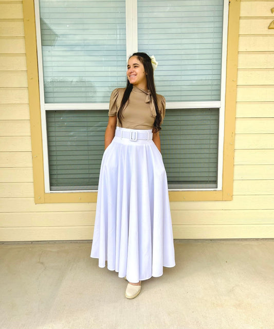 Faithful Maxi Skirt Blanco