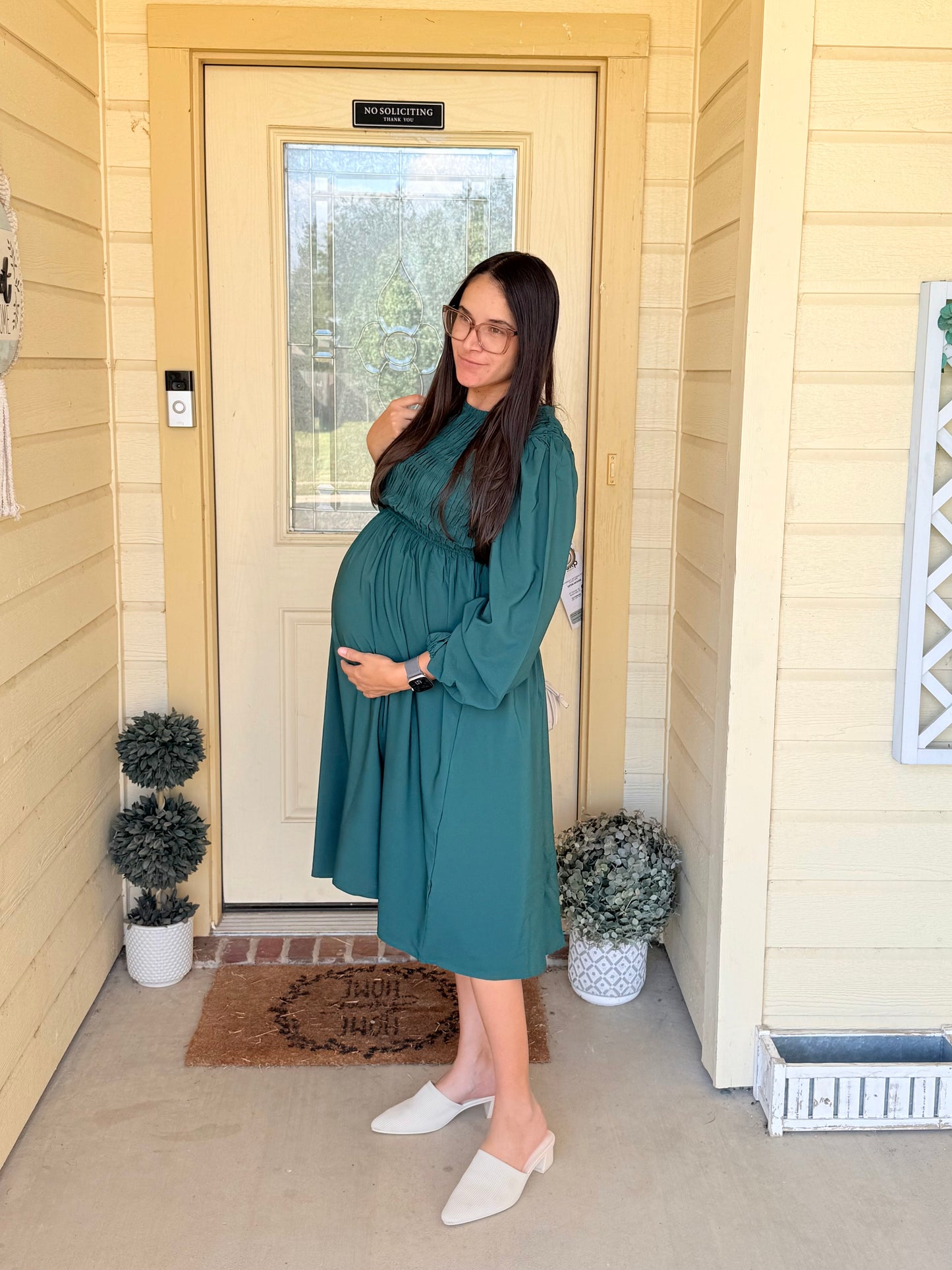 Amalia MIDI Green Dress