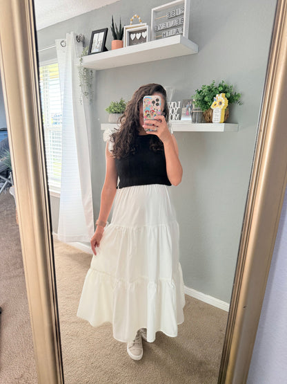 Sandrie Maxi White Dress