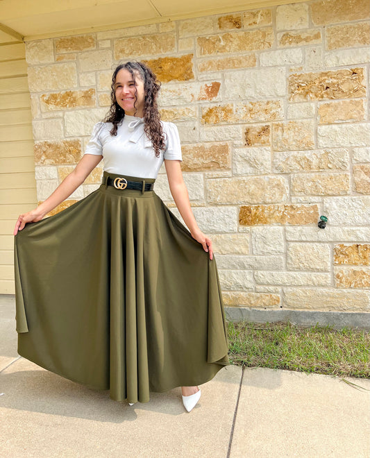 Faithful Maxi Skirt Olive