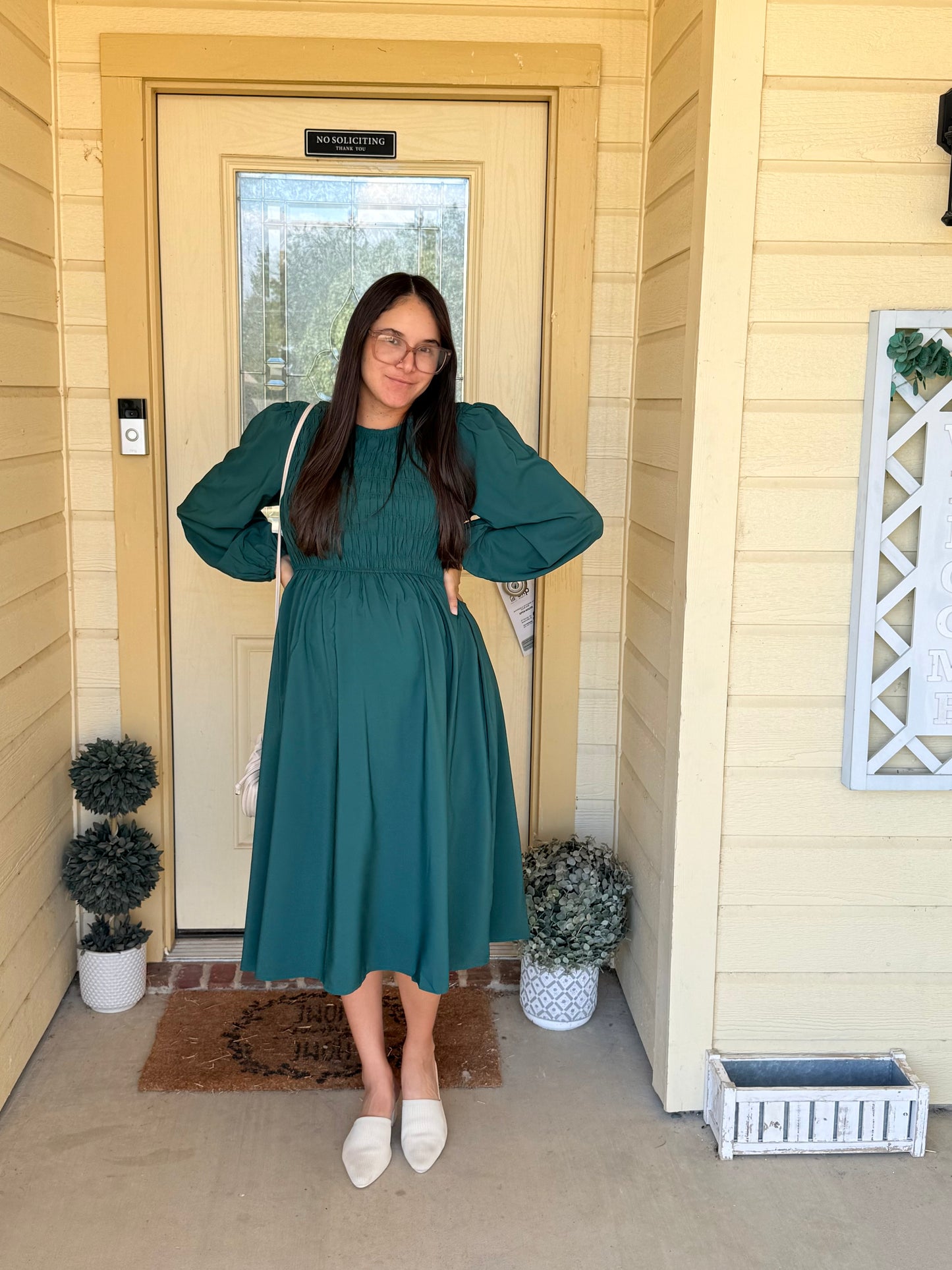Amalia MIDI Green Dress