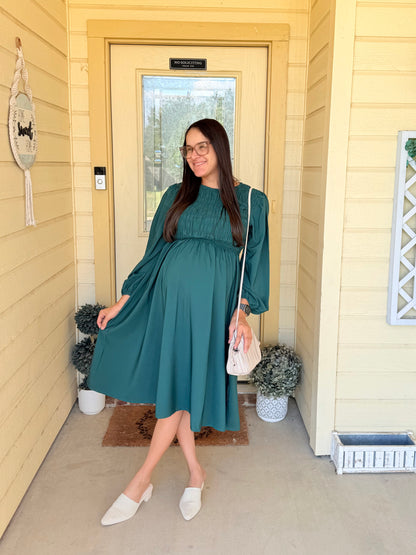 Amalia MIDI Green Dress