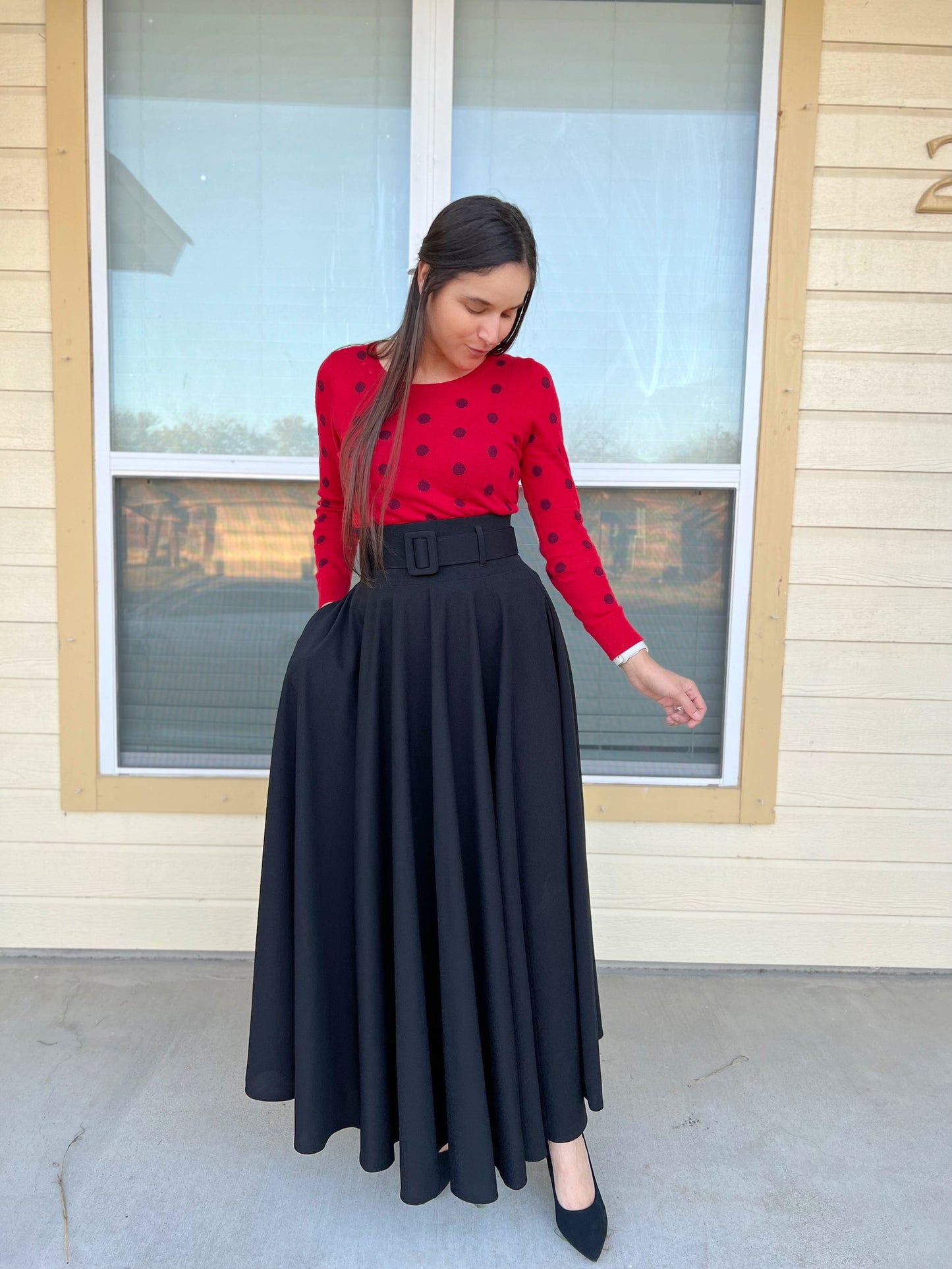 Faithful Maxi Skirt Black