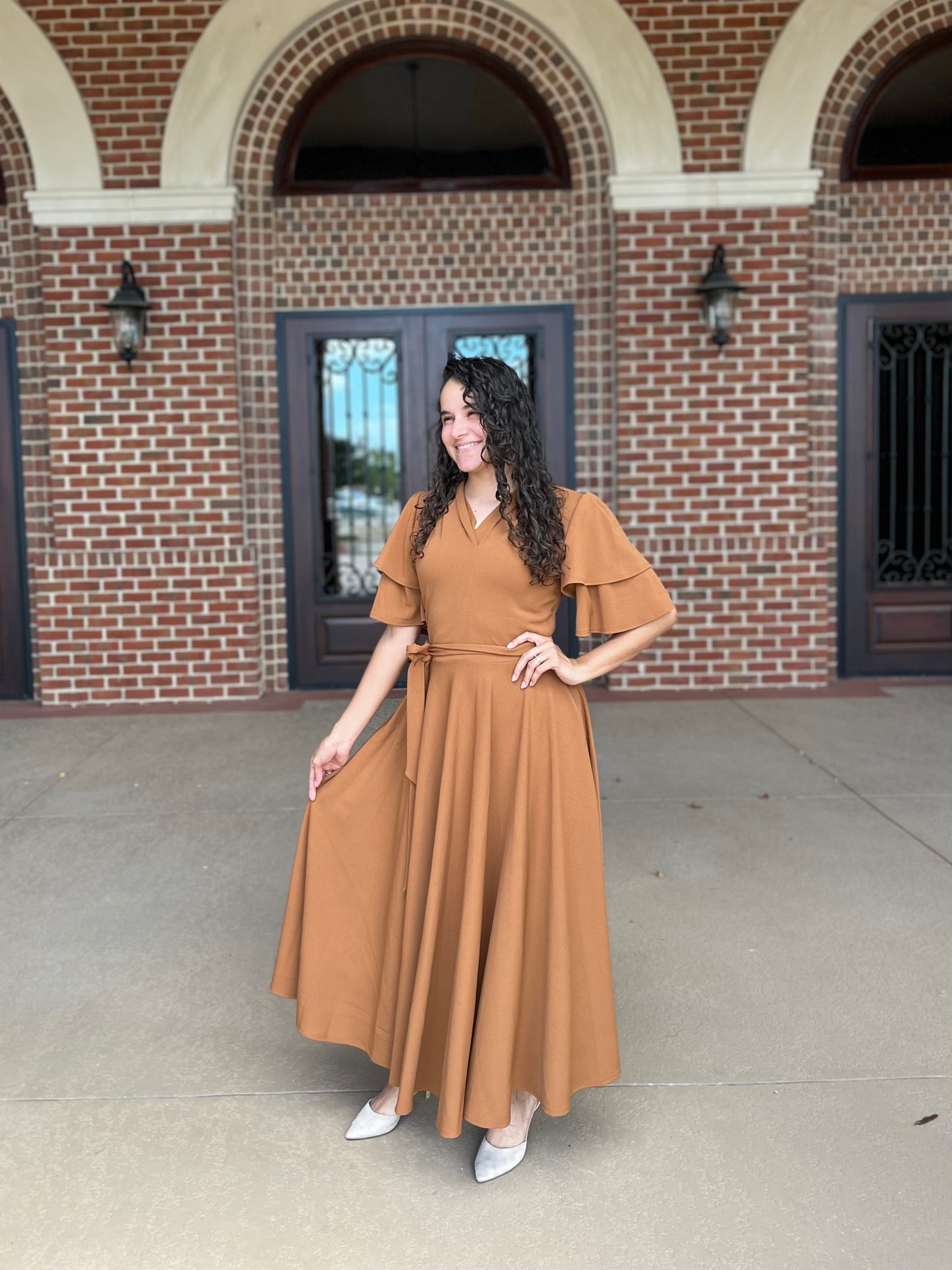 Aubrie Maxi Dress Brown