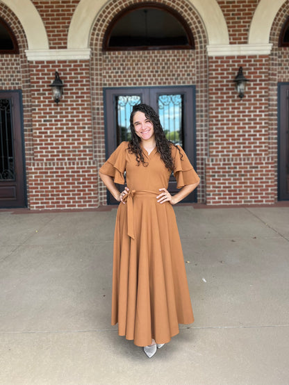 Aubrie Maxi Dress Brown