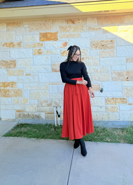 Sierra Maxi Skirt orange