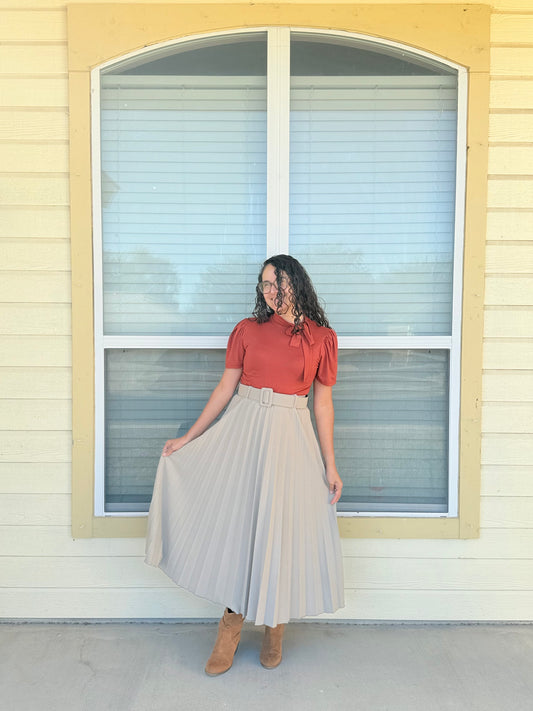 Beatriz Maxi Skirt Beige