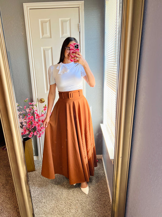 Faithful Maxi Skirt Brown