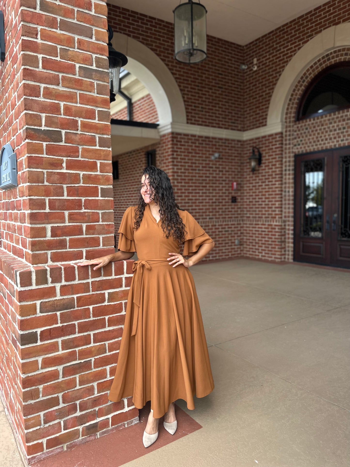 Aubrie Maxi Dress Brown