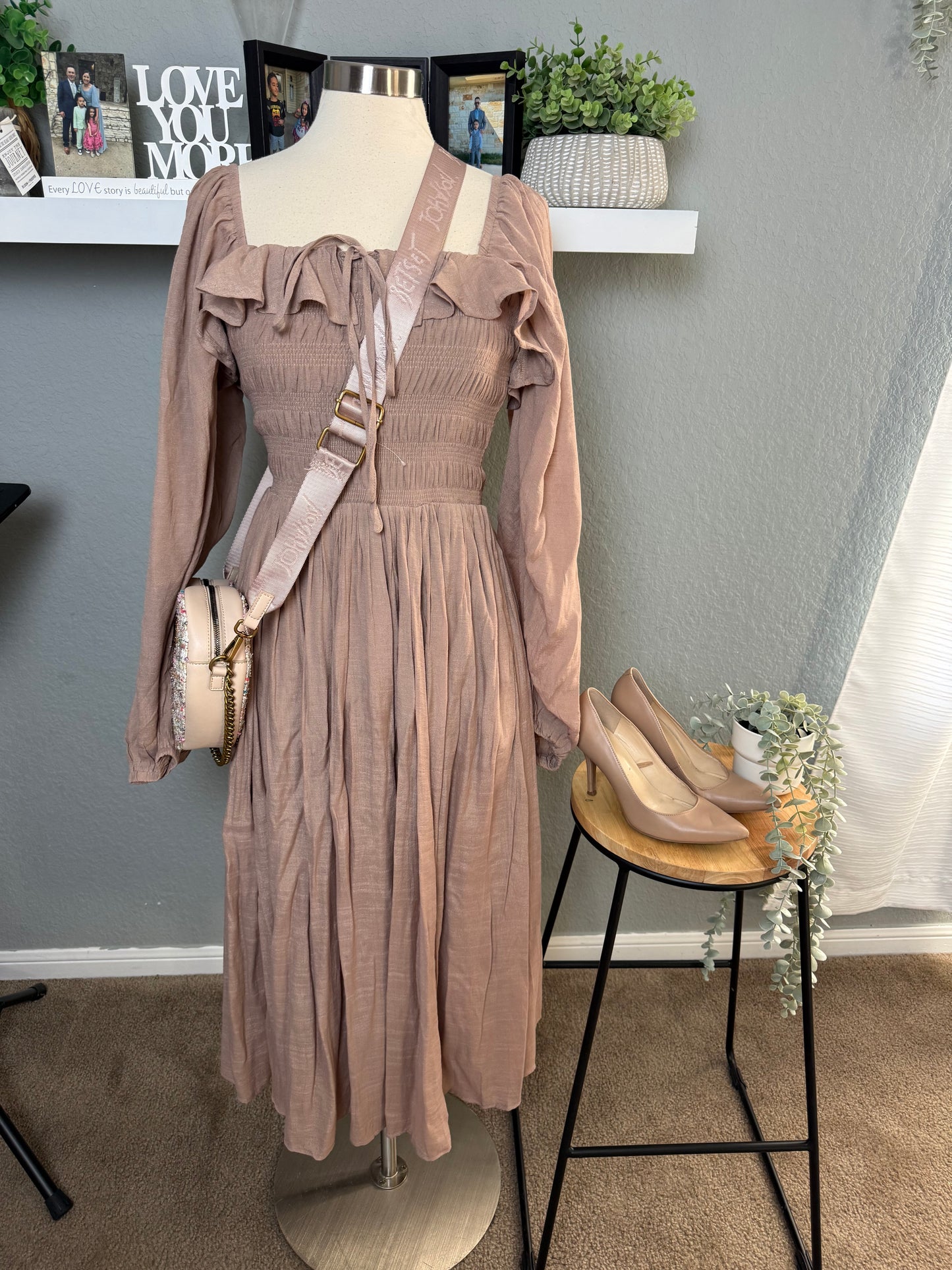 Taupe Maxi Dress