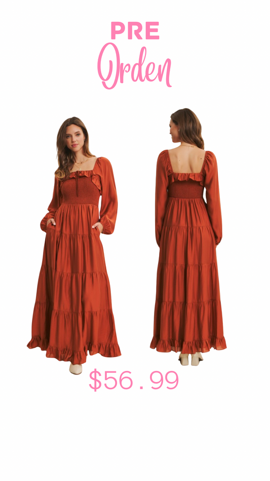 Gleicy Maxi Dress in spice